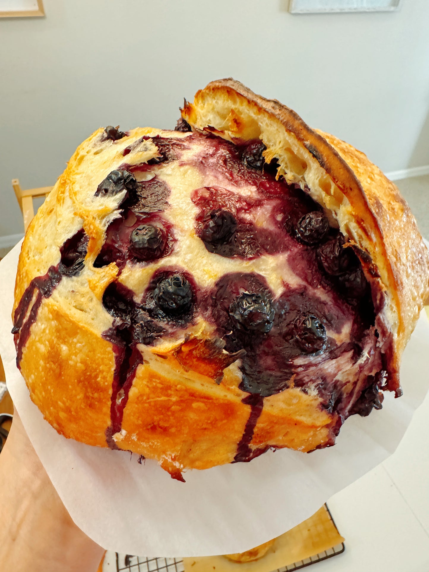 Blueberry Lemon Sourdough Bread