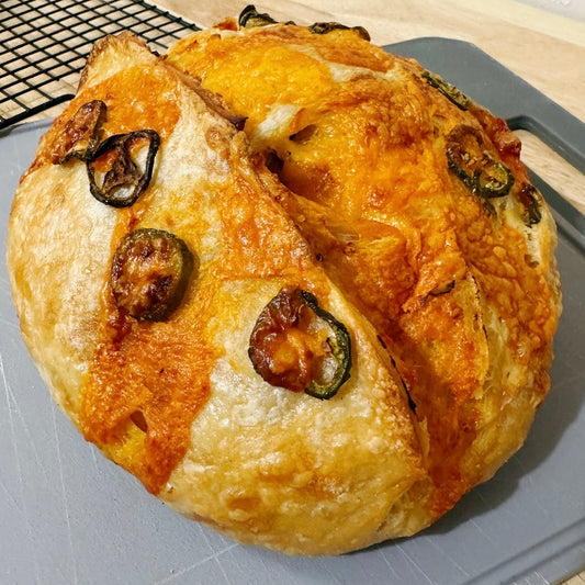 Jalapeno Cheddar Sourdough Bread