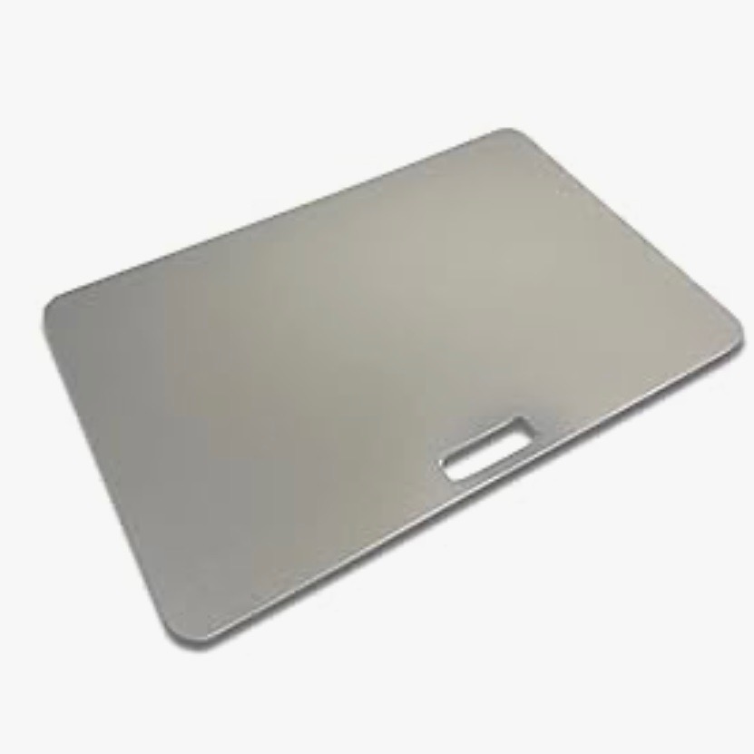 Flat cast iron baking plate steel